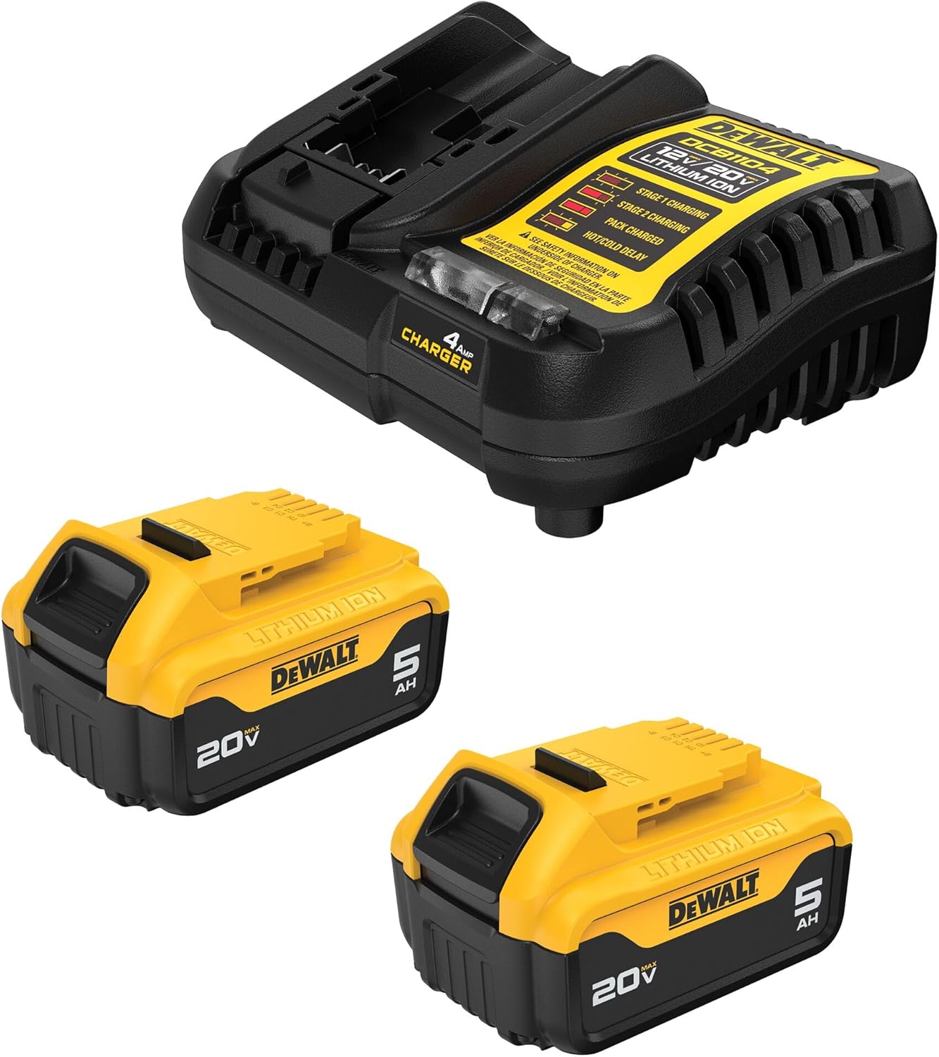 2 batteries and charger